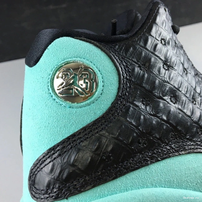 BLACK GREEN ISLAND RETRO 13 AIR 414571-030 JORDAN 0805